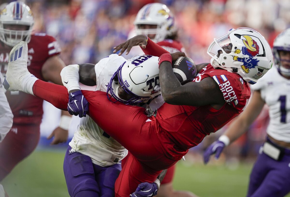 Photo Gallery Jayhawks can’t keep up with Frogs, lose 3827 KU Sports